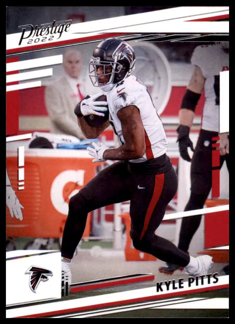 Kyle Pitts football card from Panini Prestige 2022 Atlanta Falcons product