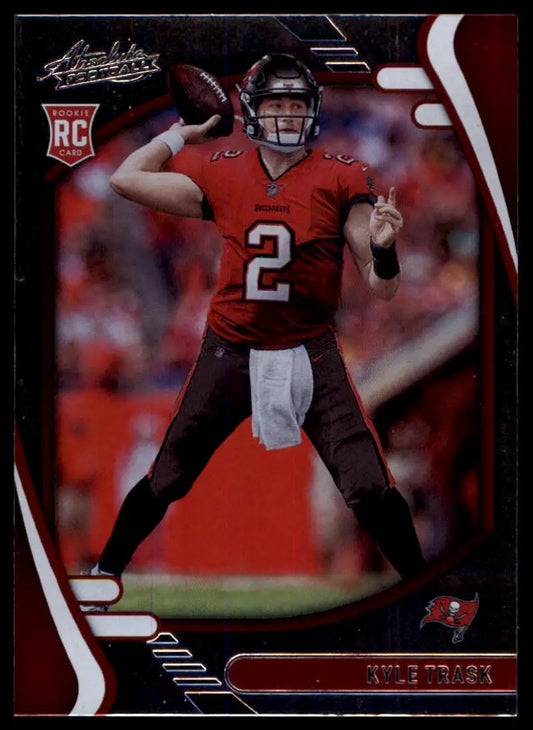 Kyle Trask rookie card from Panini Absolute 2021 Tampa Bay Buccaneers product
