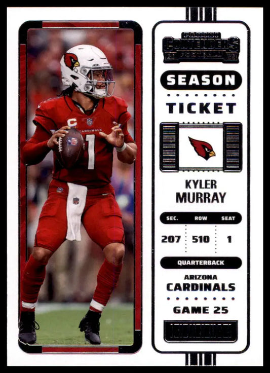 Kyler Murray Panini Contenders 2022 football ticket collectible for Arizona Cardinals