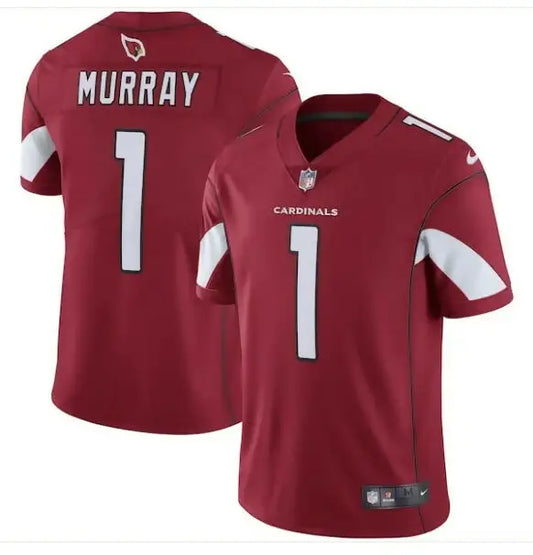 Red and white Arizona Cardinals Kyler Murray #1 Nike Vapor Limited Jersey