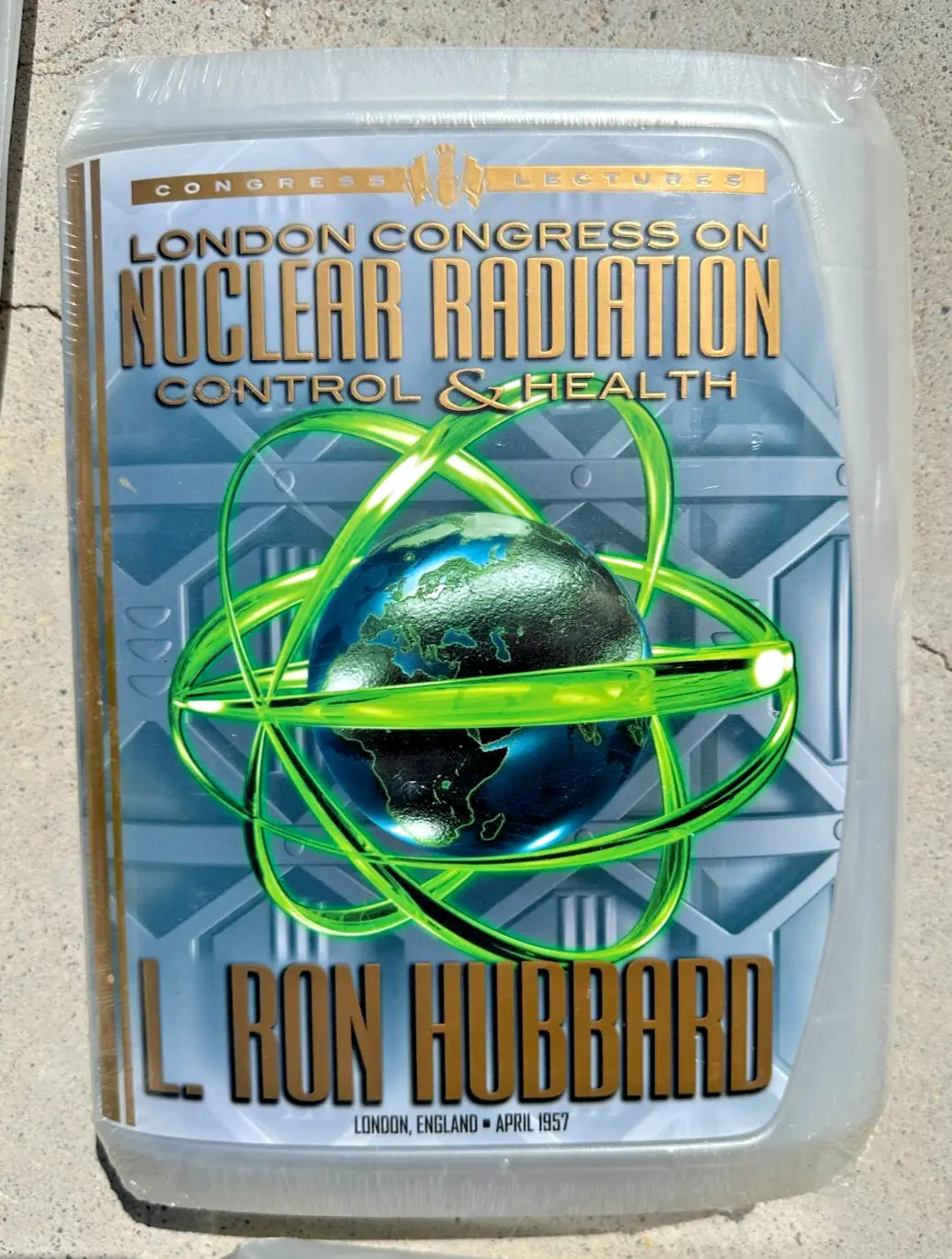Book titled London Congress on Nuclear Radiation Control and Health by Ron Hubbard