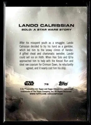 ? Lando Calrissian — 2025 Topps Chrome Star Wars #78 ?