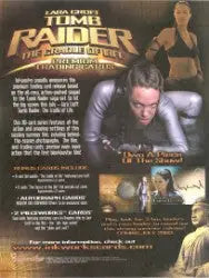 Movie poster for Laura Croft Tomb Raider: The Cradle of Life showcasing action scenes