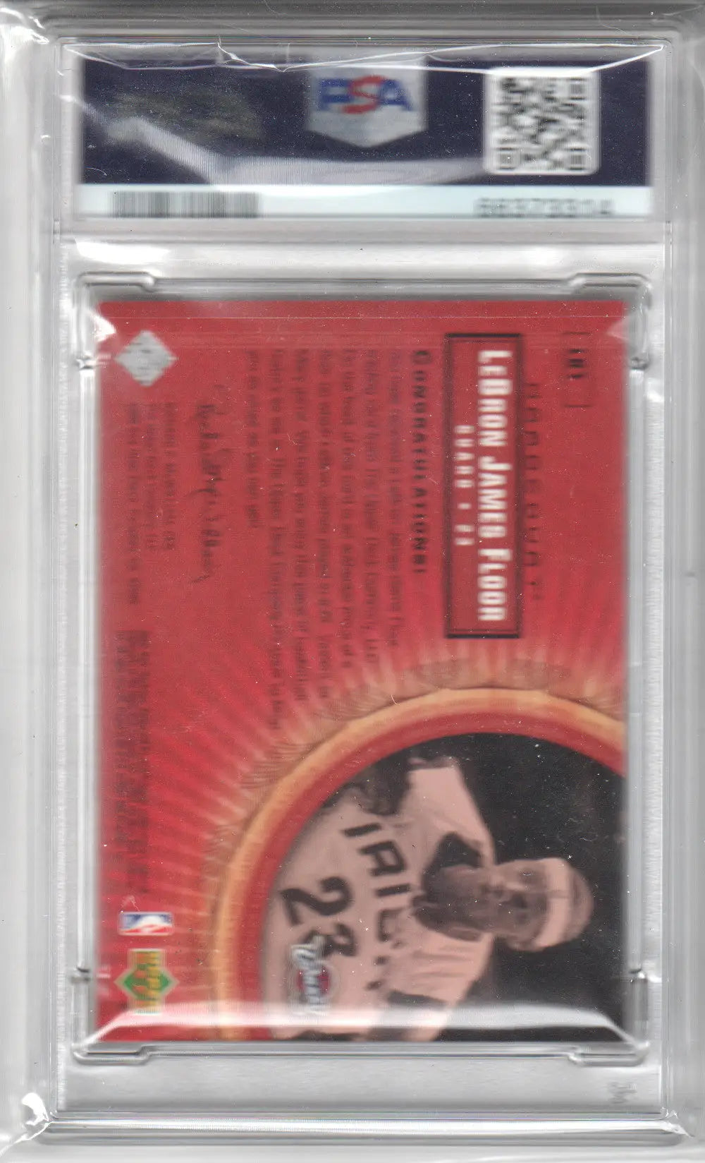 Graded LeBron James card from SPX Winning Combos by Columbia Hobby in perfect condition