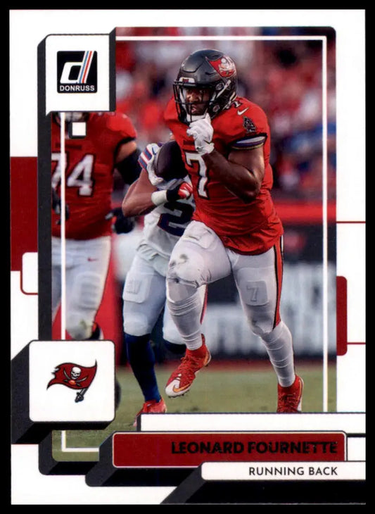 Leonard Fournette football card from 2022 Donruss Tampa Bay Buccaneers product