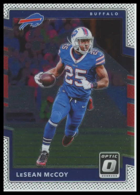 LeSean McCoy 2017 Donruss Optic football trading card in Buffalo Bills uniform