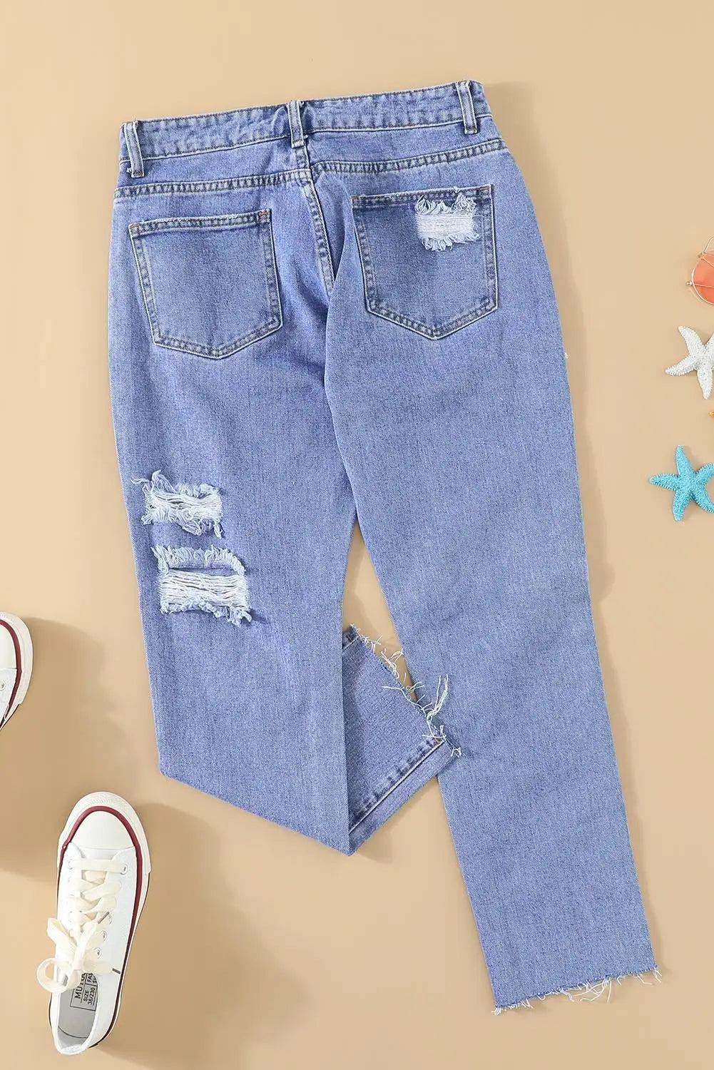 Light wash skinny ripped denim jeans perfect for casual wear and stylish looks