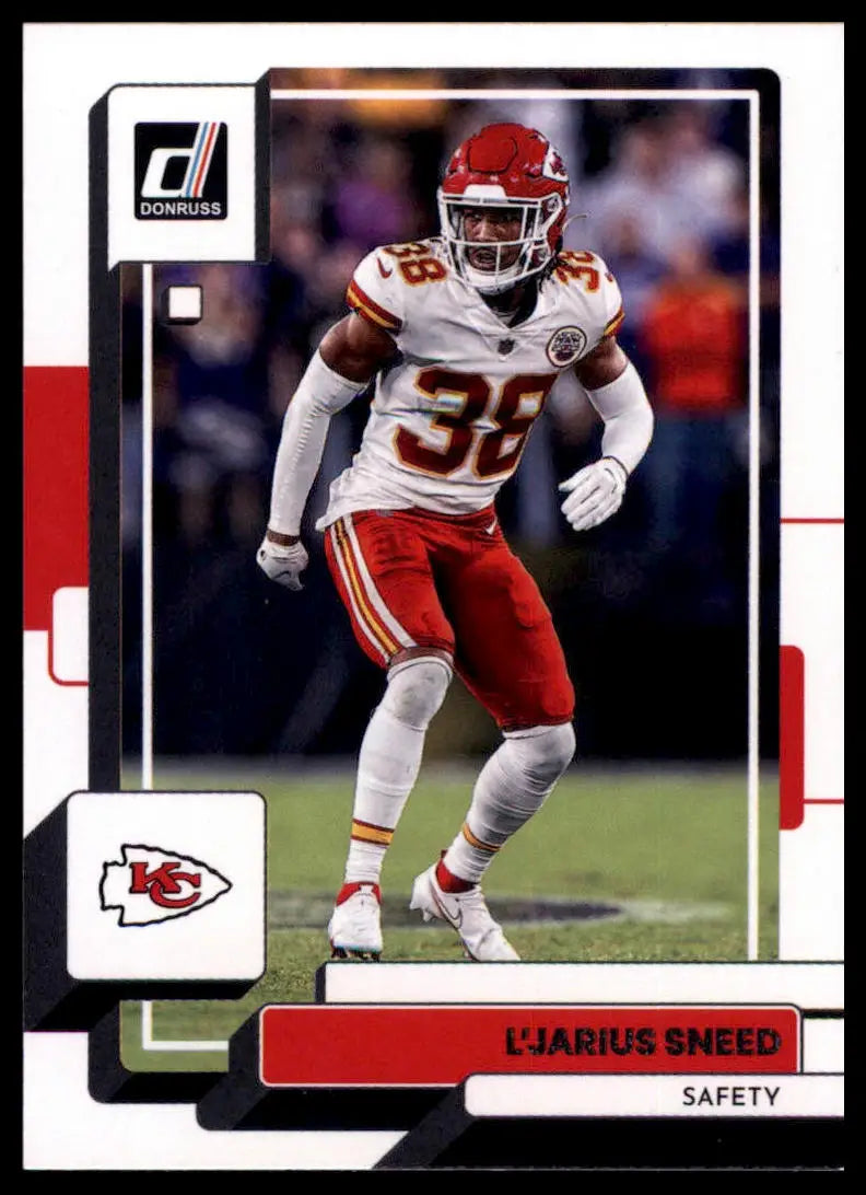 L Jarius Sneed 2022 Donruss Kansas City Chiefs football trading card