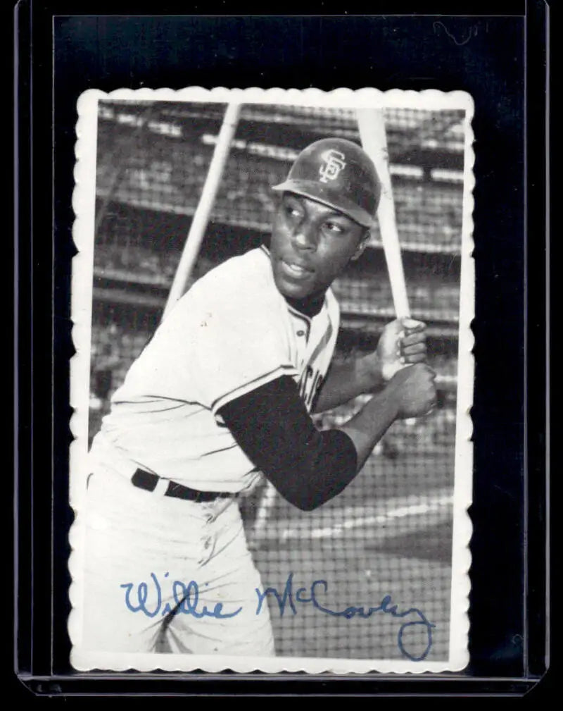 Black and white Boston Red Sox player in batting stance on a Topps Deckle Edge card