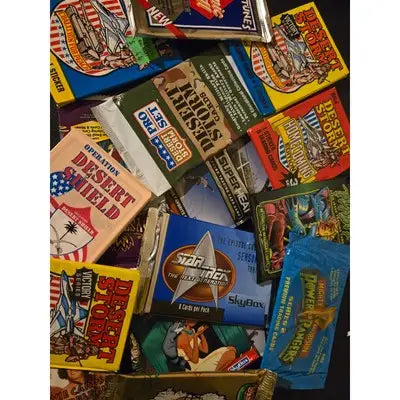Lot of 15 non-sport trading card packs with random mixed card packs for collectors