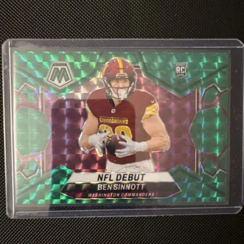 Ben Sinnott NFL debut trading card in Lot Of 4 2024 Panini NFL rookie cards