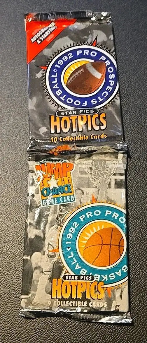 Two unopened packs of 1992 Star Picks Pro Prospects trading cards from Lot Of 6