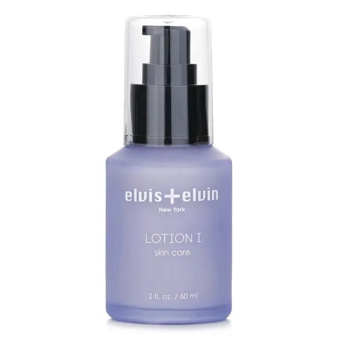 Purple glass pump bottle of Lotion I skin care lotion 60ml 2oz product display