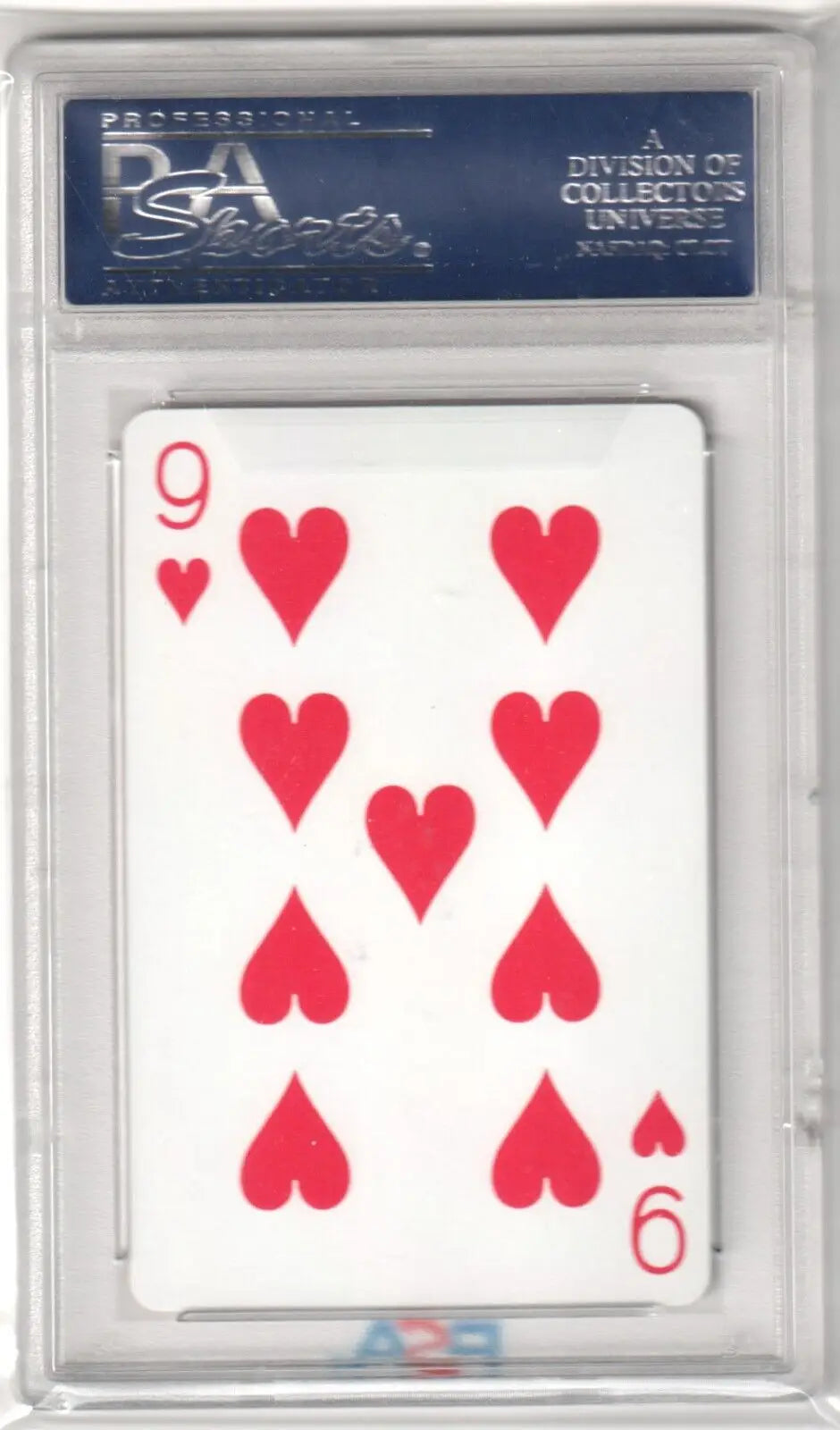 Lou Gehrig single 9 of Hearts playing card from Columbia Hobby GEM MINT Yankees