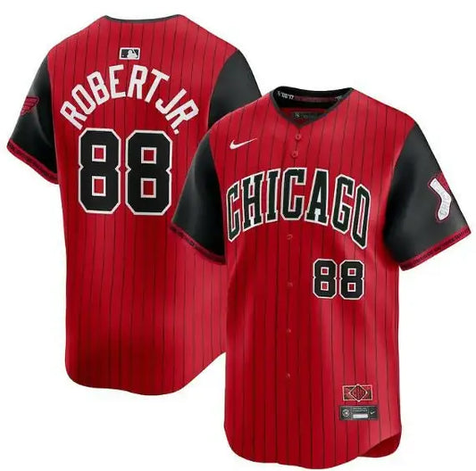 Red and black Luis Robert Jr. Chicago White Sox Nike 2025 City Connect jersey