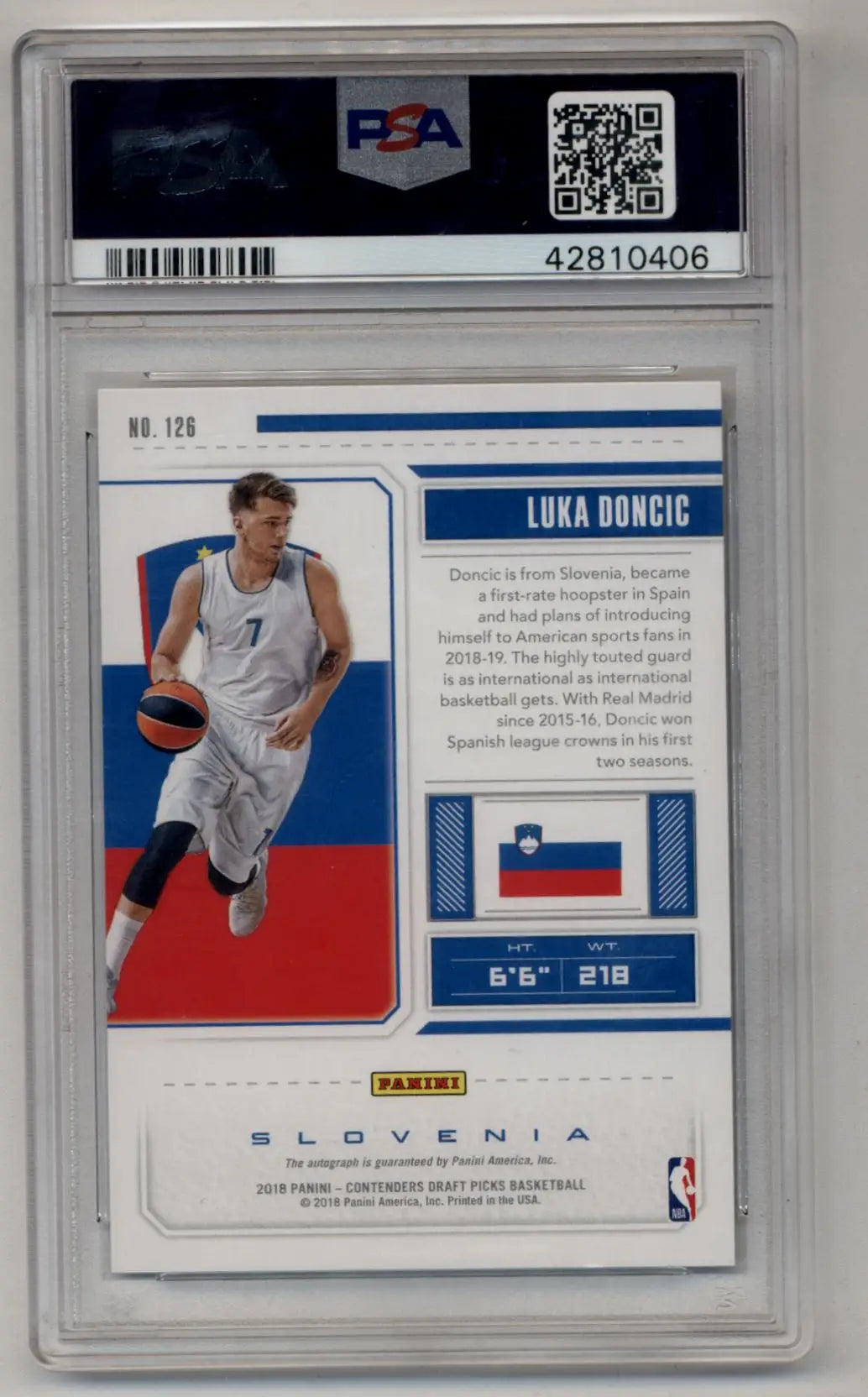 Luka Doncic 2018-19 Contenders Draft Picks Auto Draft Ticket 38/99 PSA 10 Gem Mint - Singles