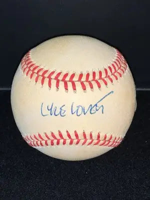 Autographed baseball featuring Lyle Lovett signature, Grammy Award Winner MLB Ball
