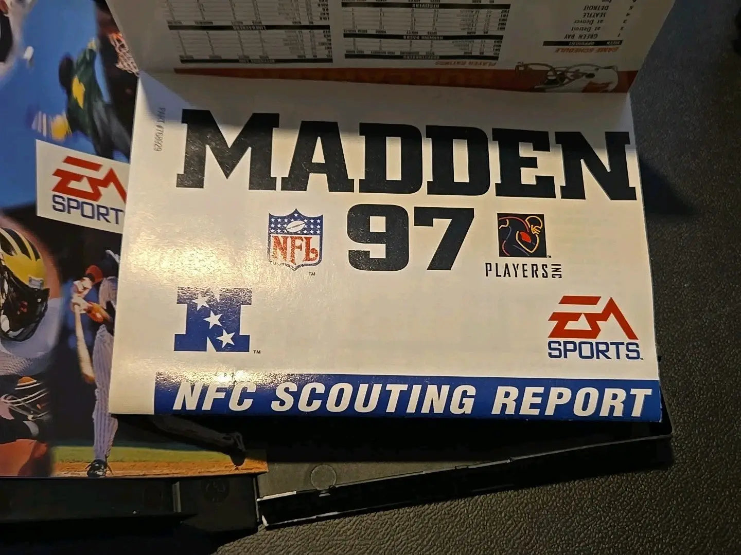 Madden NFL 97 Sega Genesis Complete CIB with NFC Scouting Report image display