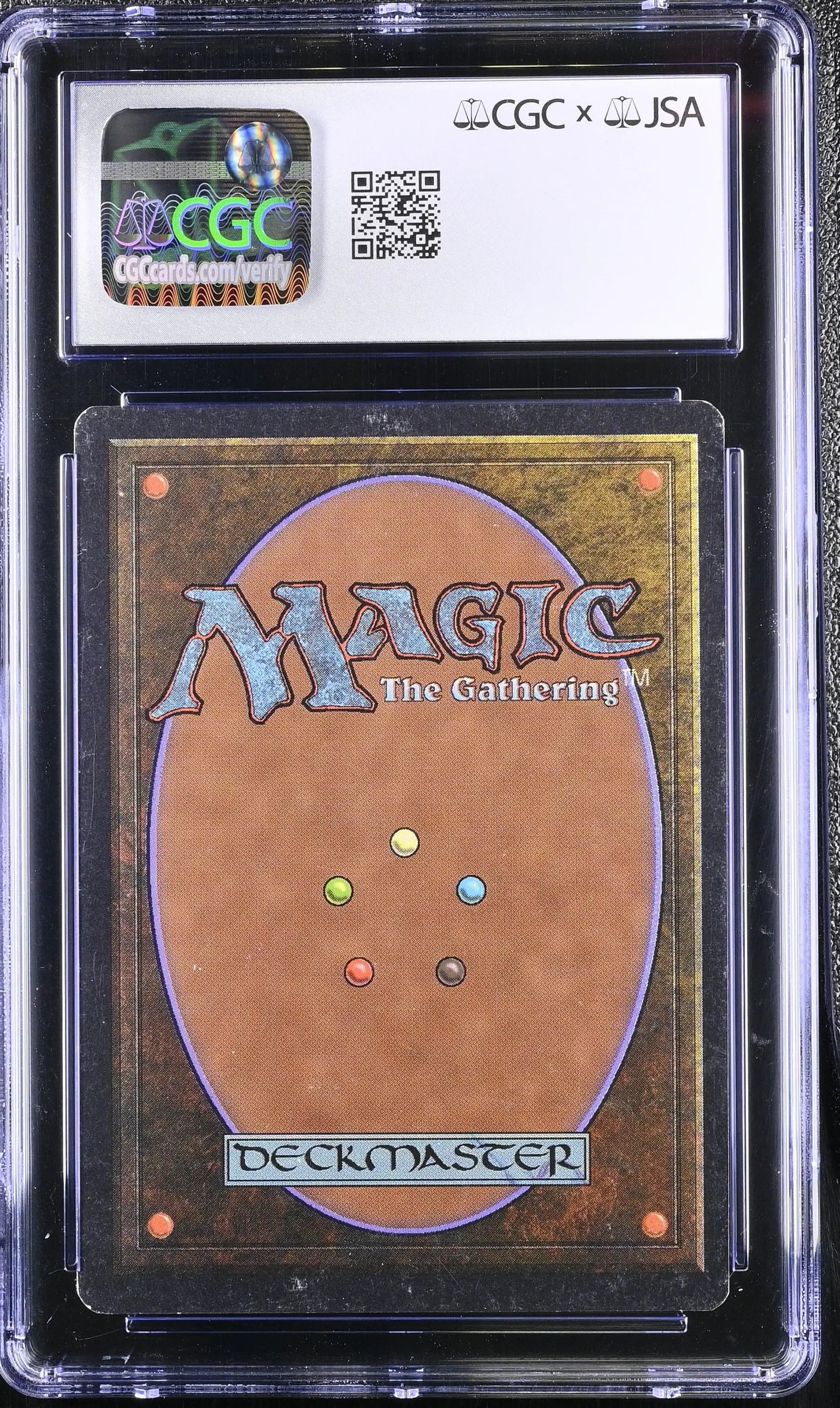 Magic MTG Winter Orb Unlimited Edition trading card in graded protective case with Mark Tedin autograph