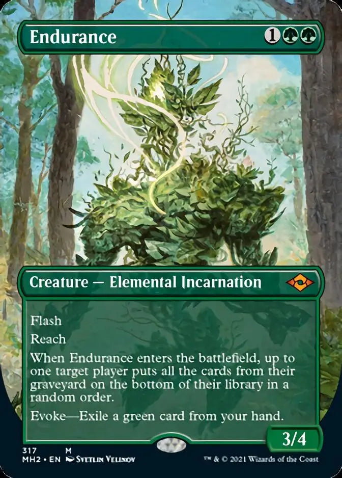 Leafy humanoid elemental creature from Modern Horizons trading cards in Mint Foil condition