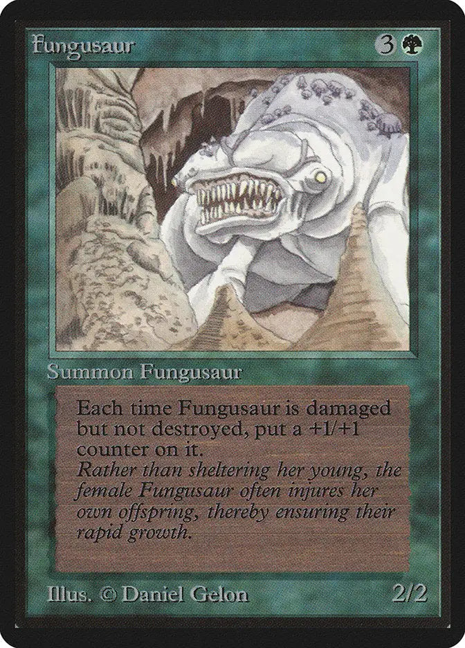 Pale monstrous fungal creature from Magic The Gathering Beta Edition trading cards