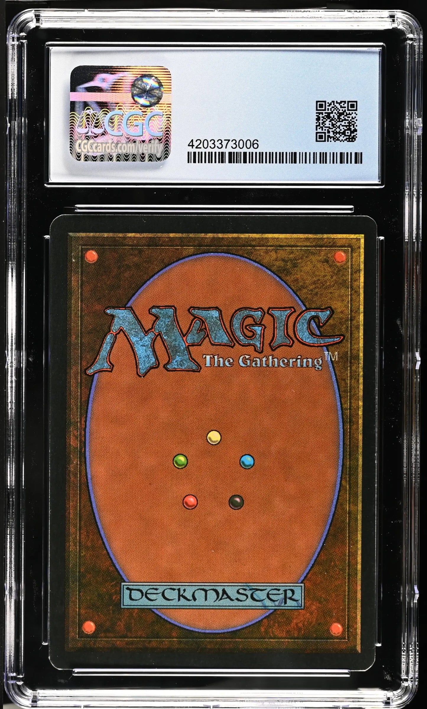Magic: The Gathering Hazezon Tamar card back in protective holder for trading cards