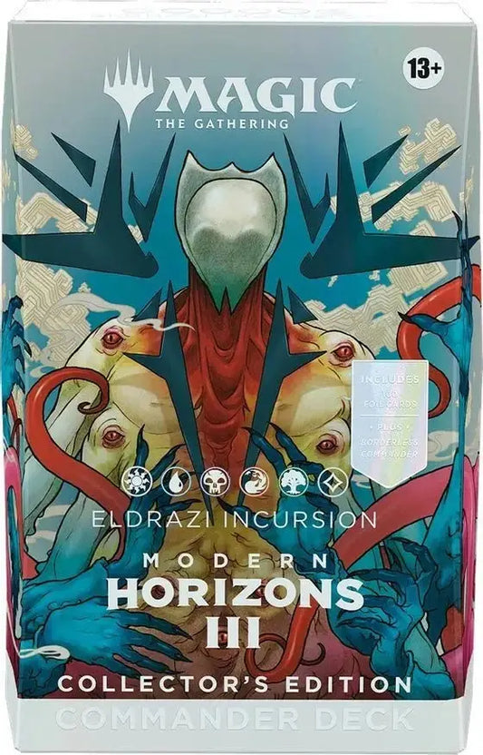 Magic The Gathering Eldrazi Incursion Commander Deck with borderless profile cards