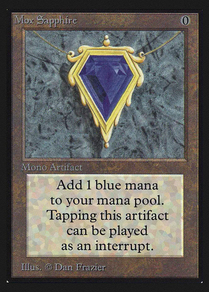 Purple gemstone in ornate gold frame for Magic: The Gathering trading cards