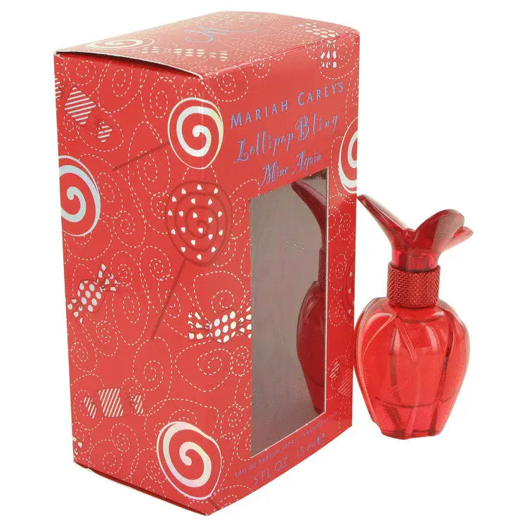 Red Mariah Carey Lollipop Bling Mine Again perfume bottle and box for Mariah Carey Lollipop