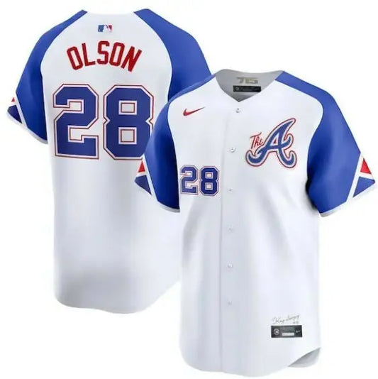 Matt Olson Atlanta Braves Nike City Connect White Limited Jersey for baseball fans