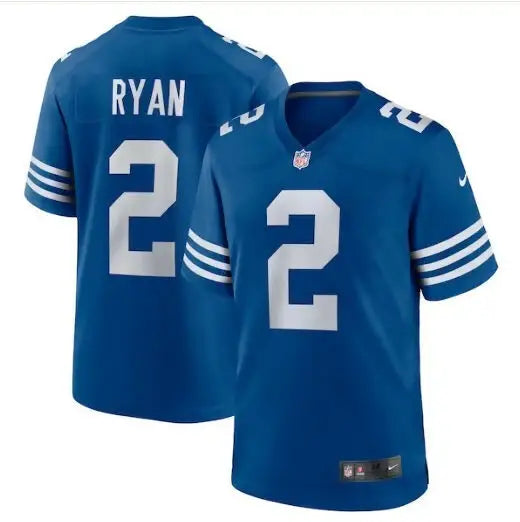 Blue Indianapolis Colts Matt Ryan Nike Alternate Game Jersey with white numbers and name