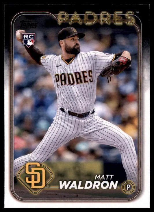 Matt Waldron baseball card from 2024 Topps Rookie Series for San Diego Padres