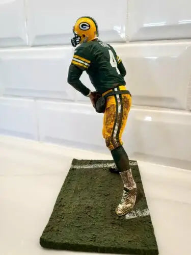 Green Bay Packers figurine of Brett Favre in green jersey by McFarlane NFL series 4