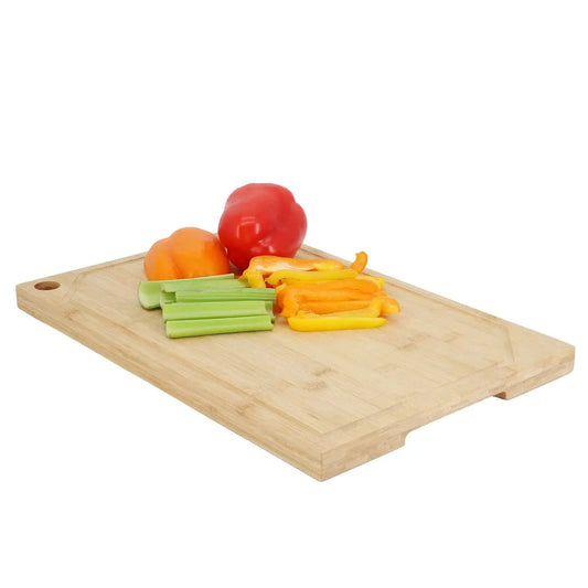 MegaChef 17.5 x 12 Inch Bamboo Wood Cutting Board - Kitchen Wood Items