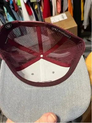 Men’s Ariat Richardson One Size Grey Maroon Trucker Hat