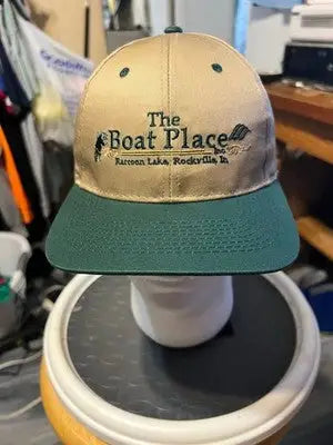 Tan and green outdoor cap, men’s baseball hat from The Boat Place
