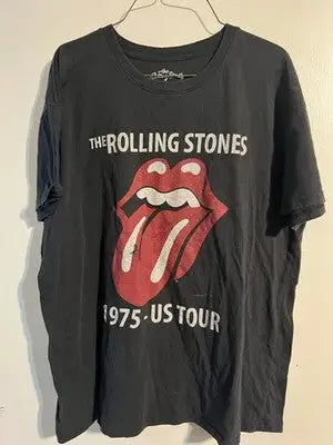 Men’s The Rolling Stones Black 1975 US Tour mTee XXL - T-Shirt