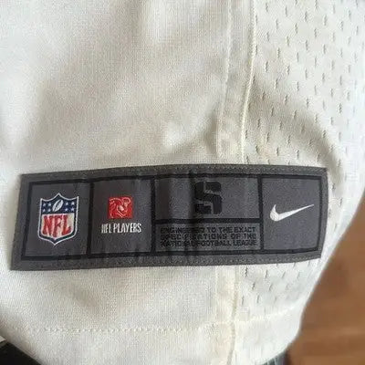 White Miami Dolphins NFL jersey with size tag for men’s quarterback football shirt