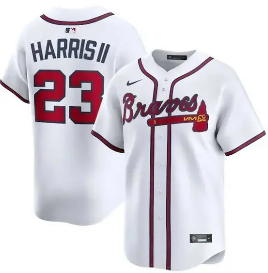 White Atlanta Braves Michael Harris II Nike Home Limited Player Jersey for baseball