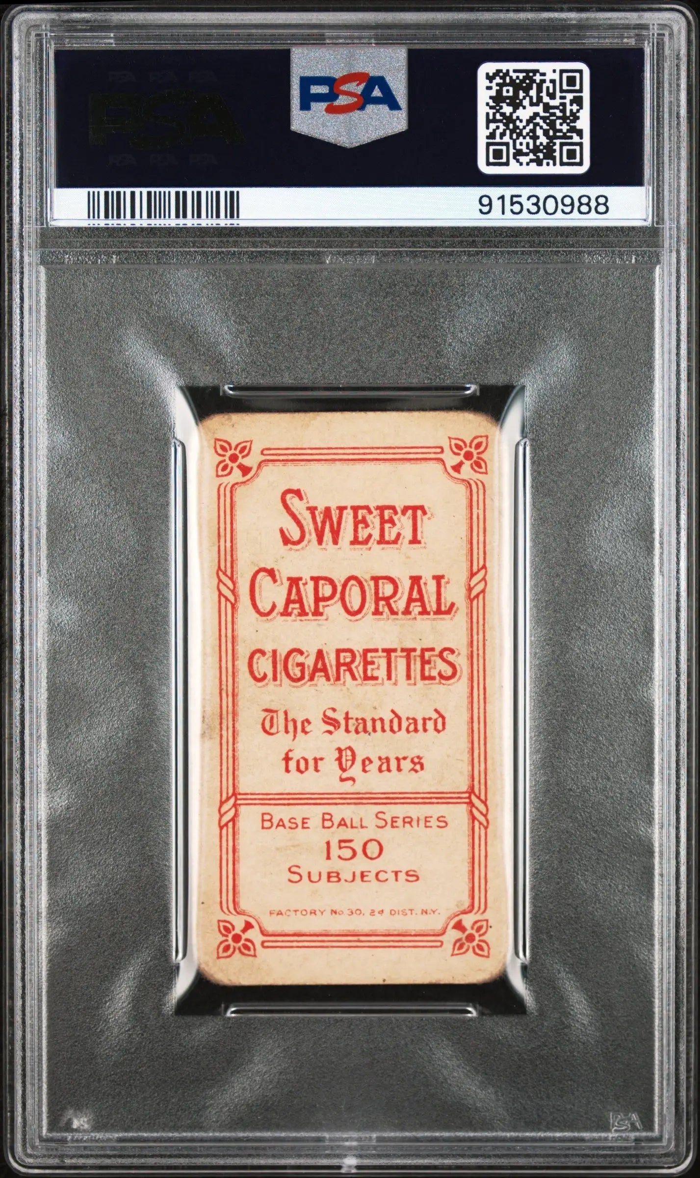 Mike Donlin Seated 1909-11 T206 Sweet Caporal 150/30 in PSA graded holder