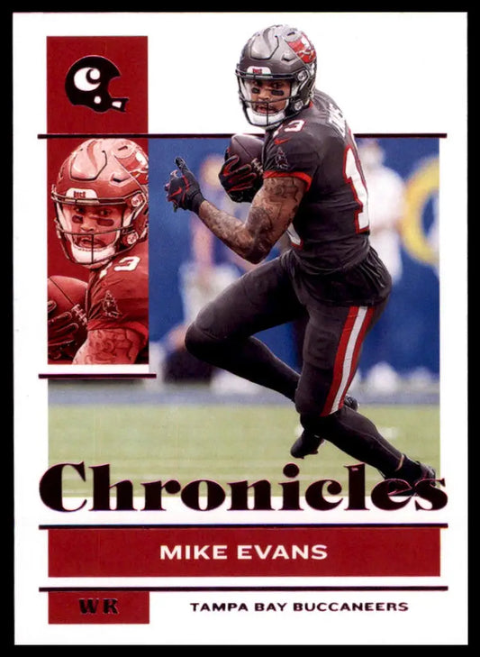 Football trading card featuring Mike Evans from Panini Chronicles 2021 Pink #90 Tampa Bay Buccaneers