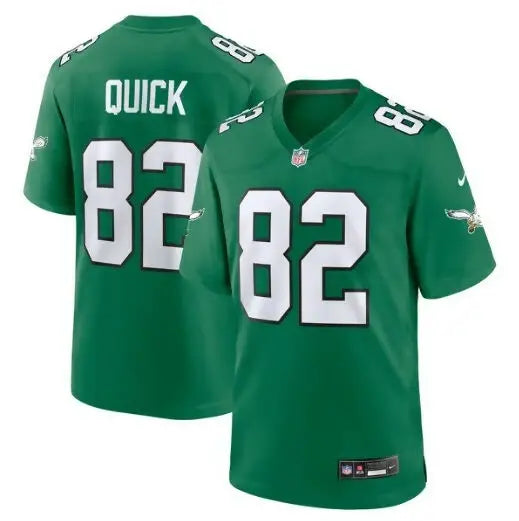 Green NFL football jersey with number 82 from Mike Quick Philadelphia Eagles Nike Alternate Game Jersey Kelly Green