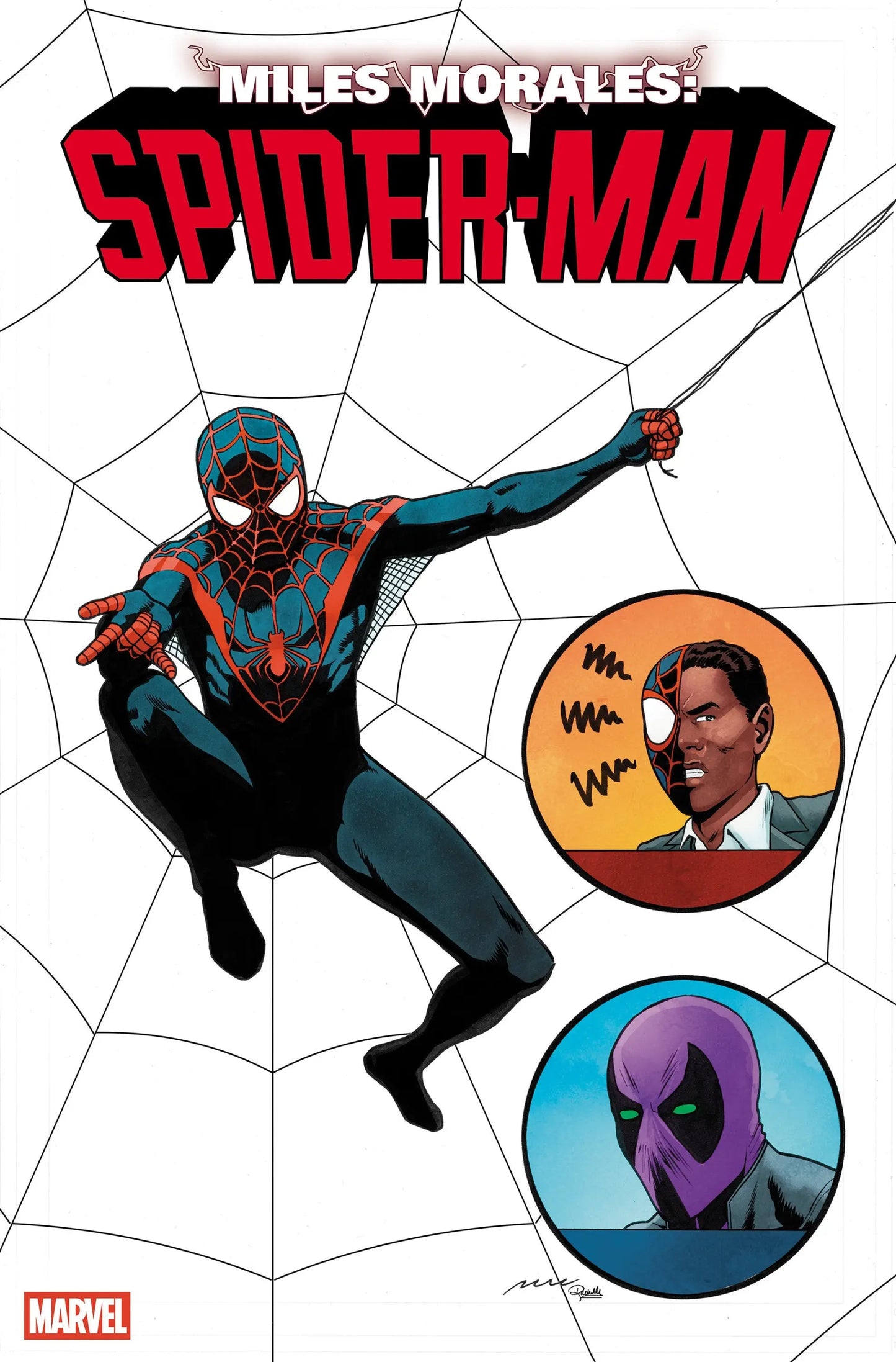 Comic book cover featuring Miles Morales as Spider-Man in Pere Perez Retrovision Variant
