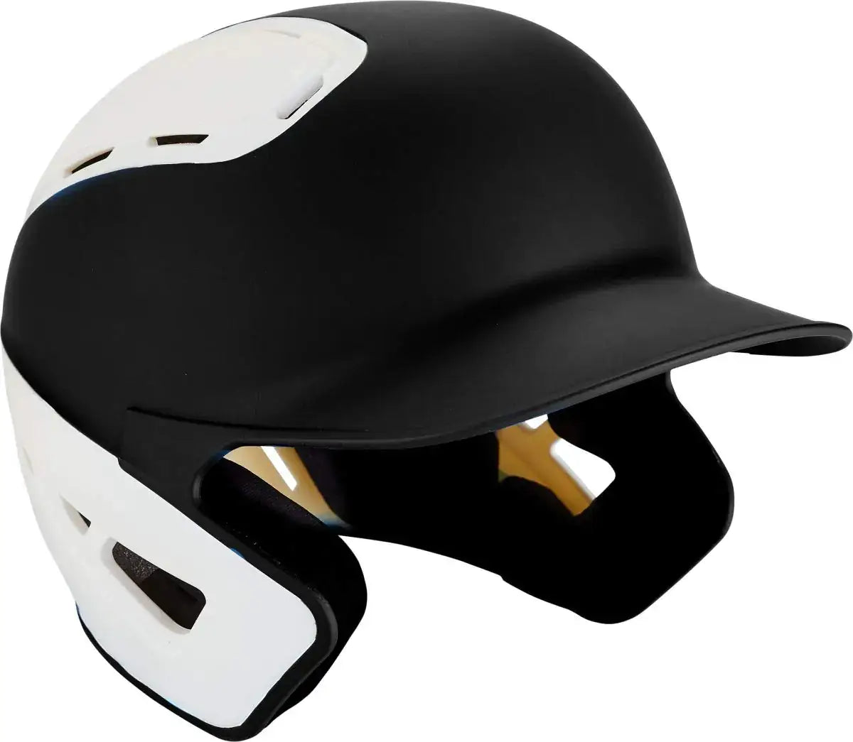 Black and white batting helmet for adults from Mizuno B6 Large/X-Large