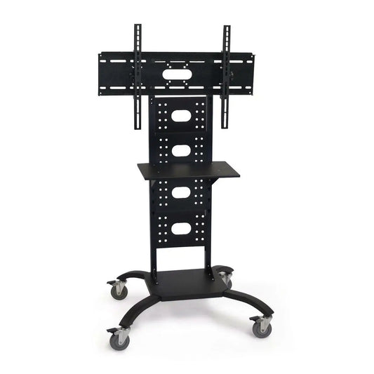 Mobile Flat Screen TV Stand Cart with Shelf and Universal Mounting Bracket - TV Stands and Entertainment Centers