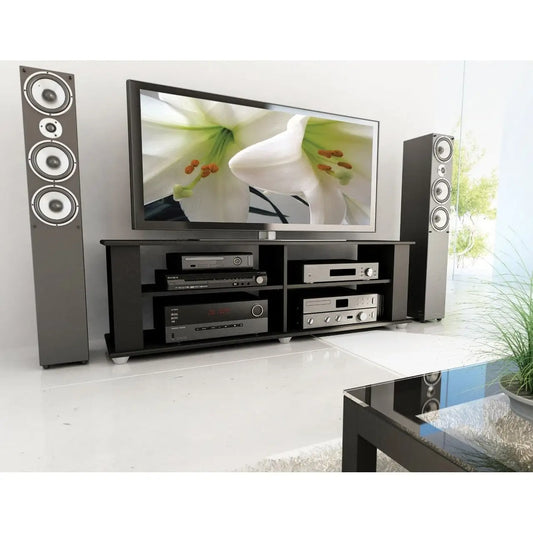 Modern Black TV Stand - Fits up to 68-inch TV - TV Stands and Entertainment Centers
