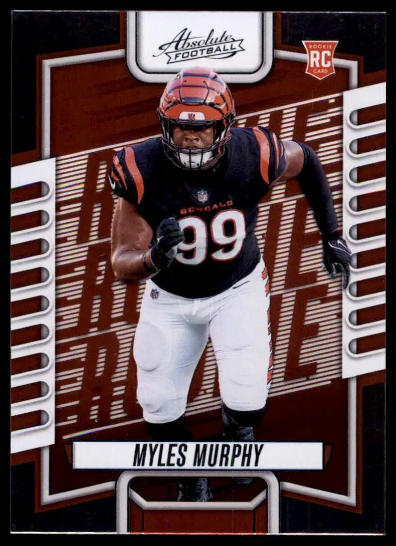 Myles Murphy rookie football card from Panini Absolute 2023 Cincinnati Bengals collection
