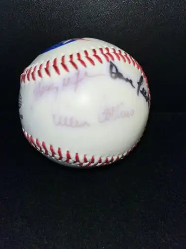 NASA Autograph baseball featuring signatures of 8 astronauts, perfect for collectors of baseball cards