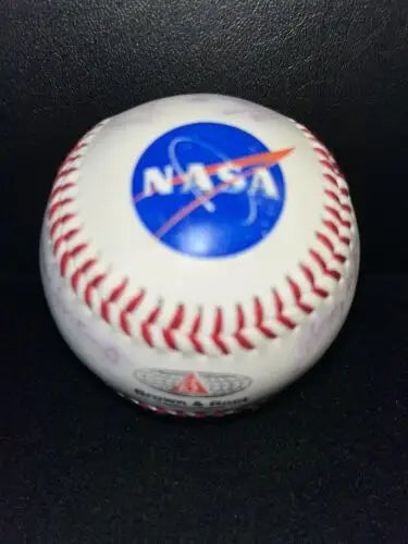 NASA Autograph baseball featuring 8 astronauts, perfect for collectors of baseball cards