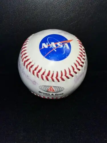 NASA Autograph 8-Astronauts Baseball for collectors of trading cards and baseball cards